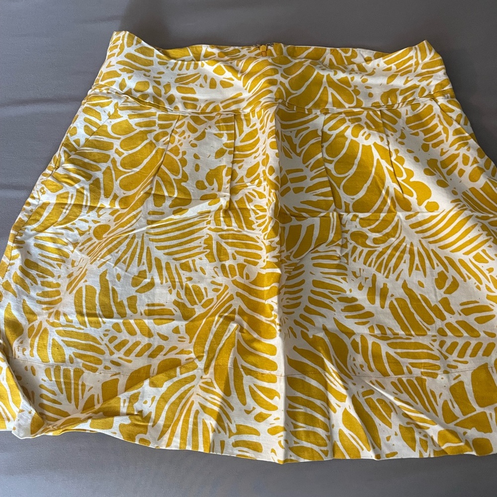 Yellow Patterned Women's Skirt